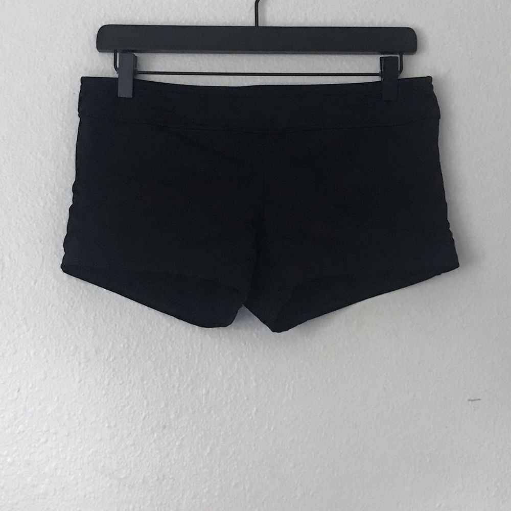 Black swim shorts